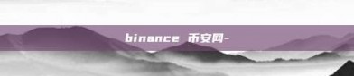 binance 币安网-