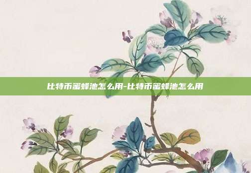 比特币蜜蜂池怎么用-比特币蜜蜂池怎么用