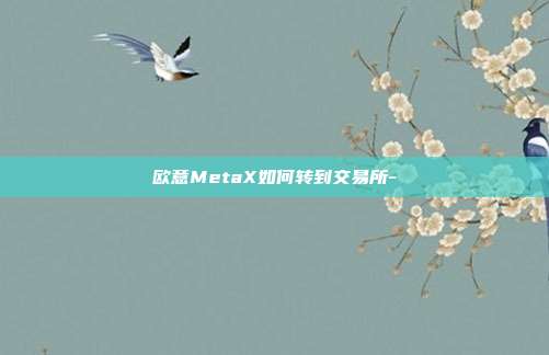 欧意MetaX如何转到交易所-