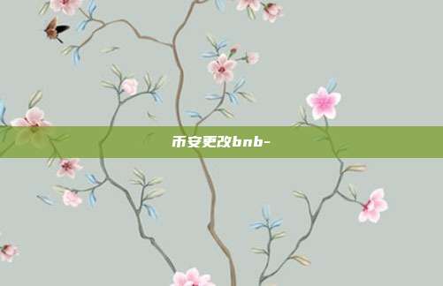 币安更改bnb-