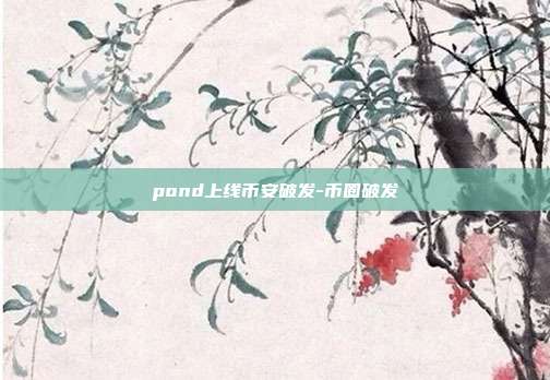 pond上线币安破发-币圈破发