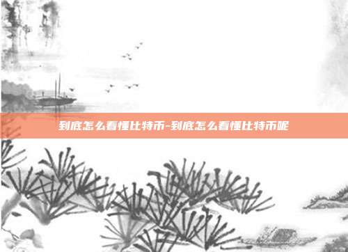 到底怎么看懂比特币-到底怎么看懂比特币呢