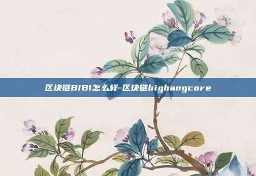 区块链BIBI怎么样-区块链bigbangcore