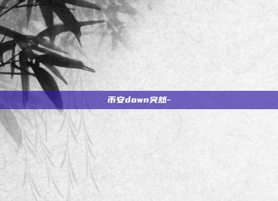 币安down突然-