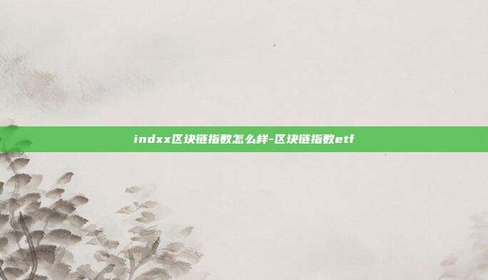 indxx区块链指数怎么样-区块链指数etf