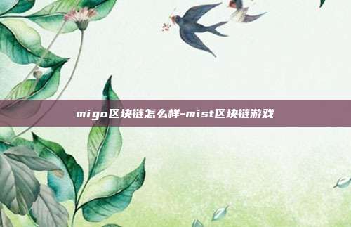 migo区块链怎么样-mist区块链游戏