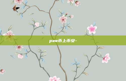 paw币上币安-