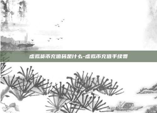 虚拟货币充值码是什么-虚拟币充值手续费