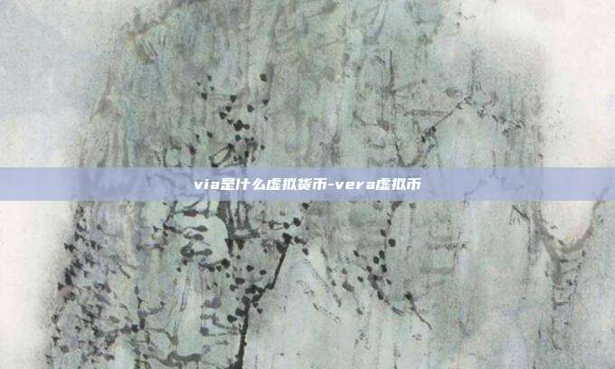 via是什么虚拟货币-vera虚拟币