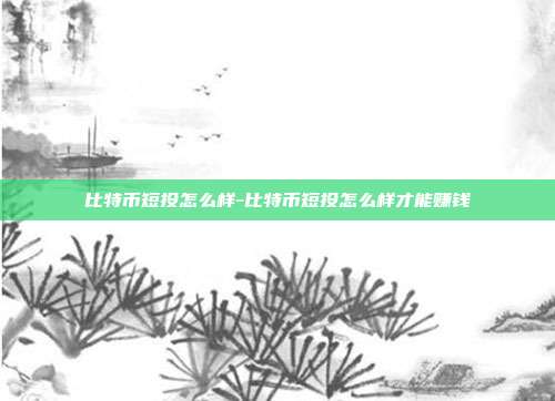 比特币短投怎么样-比特币短投怎么样才能赚钱