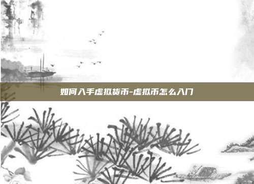 如何入手虚拟货币-虚拟币怎么入门