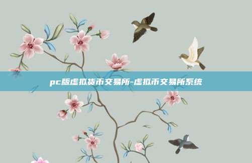 pc版虚拟货币交易所-虚拟币交易所系统