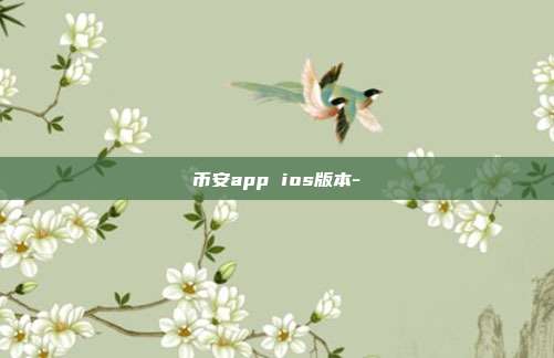 币安app ios版本-