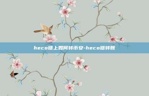 heco链上如何转币安-heco链转账