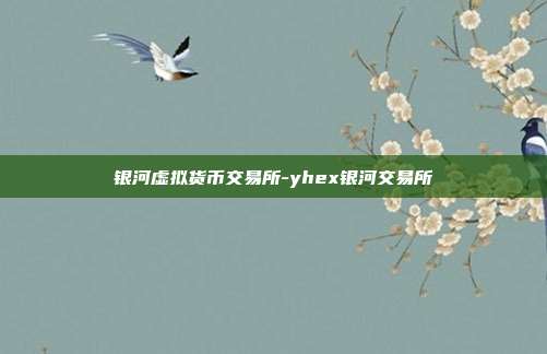 银河虚拟货币交易所-yhex银河交易所