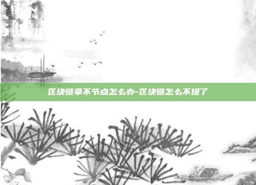 区块链拿不节点怎么办-区块链怎么不提了