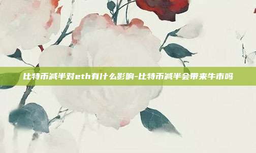 比特币减半对eth有什么影响-比特币减半会带来牛市吗