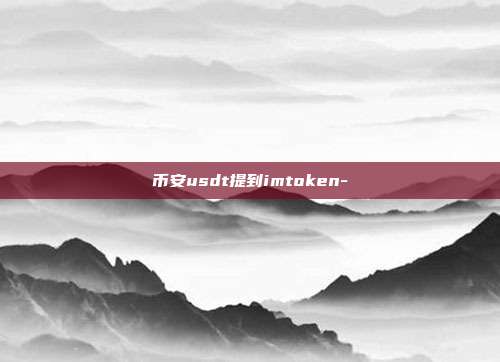 币安usdt提到imtoken-