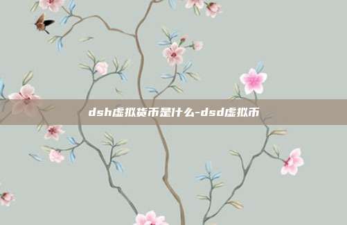 dsh虚拟货币是什么-dsd虚拟币