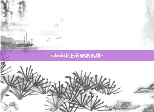 shib币上币安怎么跌-