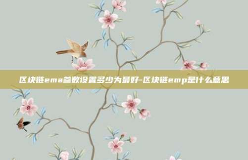 区块链ema参数设置多少为最好-区块链emp是什么意思