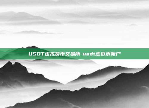 USDT虚拟货币交易所-usdt虚拟币账户