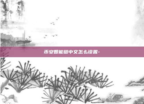 币安智能链中文怎么设置-