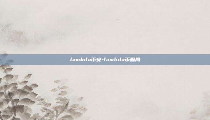 lambda币安-lambda币骗局