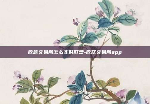 欧意交易所怎么实时盯盘-欧亿交易所app