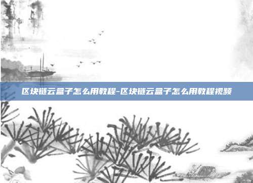 区块链云盒子怎么用教程-区块链云盒子怎么用教程视频