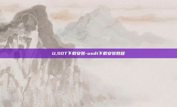 U,SDT下载安装-usdt下载安装教程