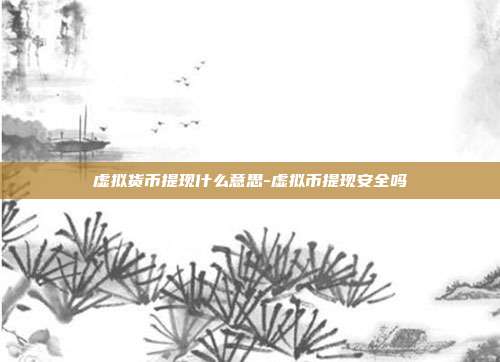 虚拟货币提现什么意思-虚拟币提现安全吗