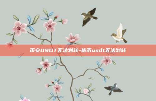 币安USDT无法划转-货币usdt无法划转