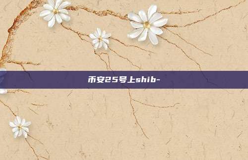 币安25号上shib-