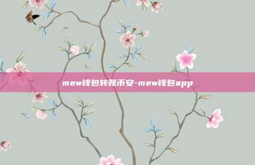 mew钱包转账币安-mew钱包app