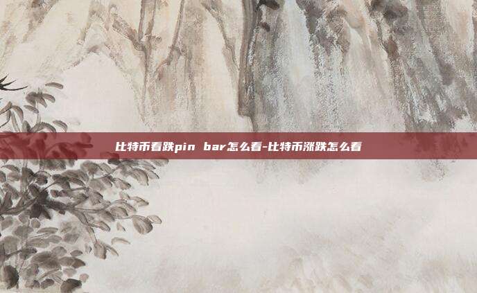 比特币看跌pin bar怎么看-比特币涨跌怎么看