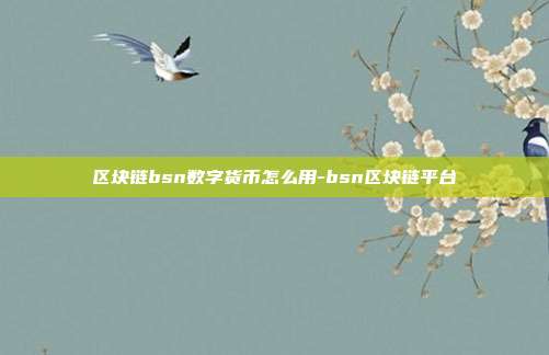 区块链bsn数字货币怎么用-bsn区块链平台