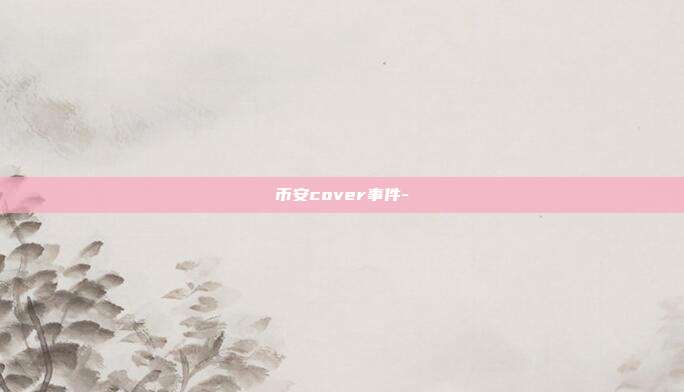 币安cover事件-