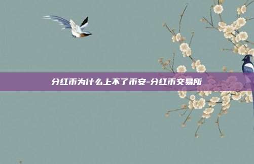 分红币为什么上不了币安-分红币交易所