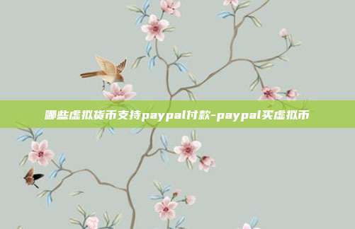 哪些虚拟货币支持paypal付款-paypal买虚拟币