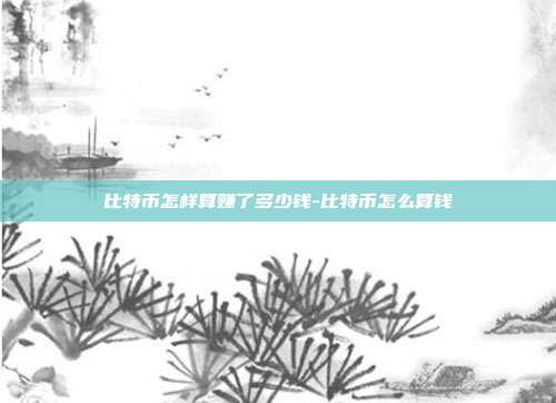 比特币怎样算赚了多少钱-比特币怎么算钱