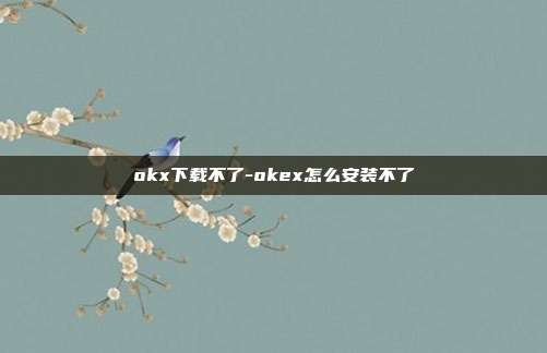 okx下载不了-okex怎么安装不了