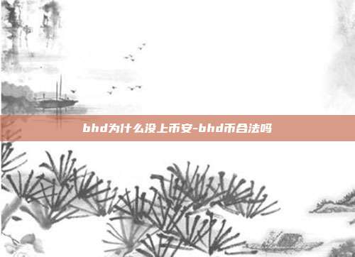 bhd为什么没上币安-bhd币合法吗