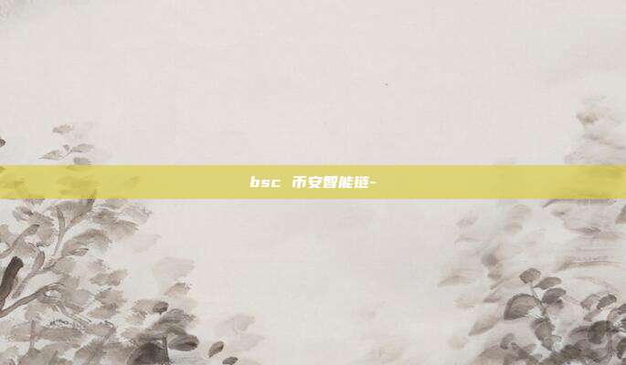 bsc 币安智能链-