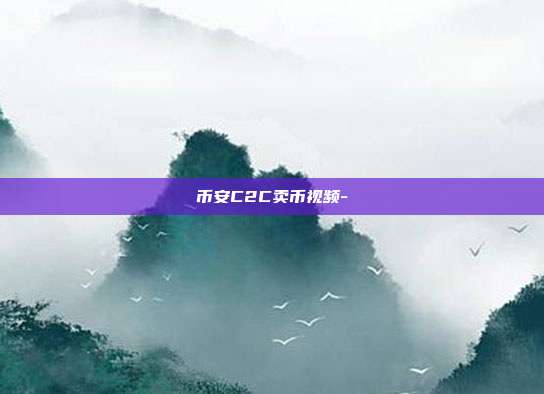 币安C2C卖币视频-