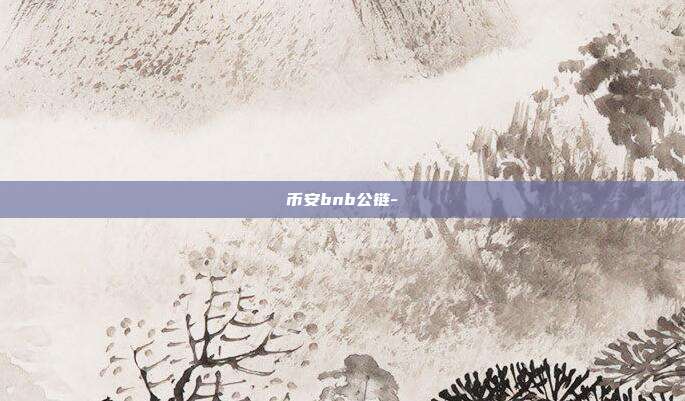 币安bnb公链-