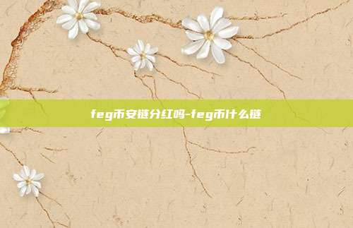 feg币安链分红吗-feg币什么链