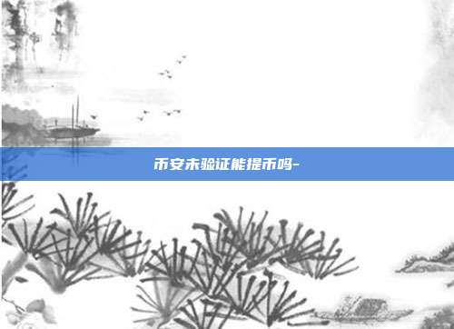 币安未验证能提币吗-