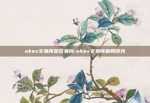 okex交易所是欧易吗-okex交易所骗局曝光