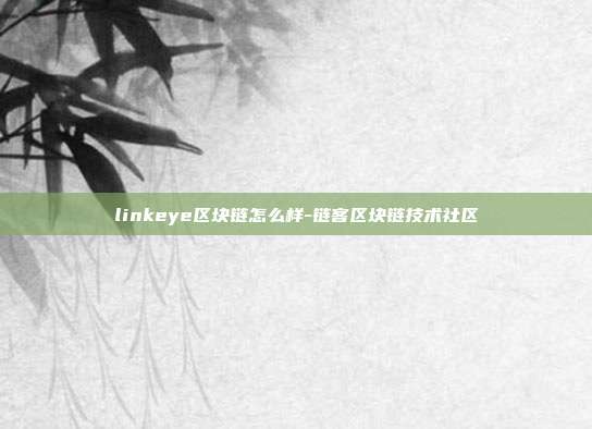 linkeye区块链怎么样-链客区块链技术社区